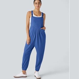 HALARA Blue Sporty Jumpsuit with Relaxed Fit